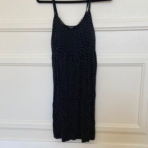 Motherhood Maternity Charcoal Polka Dot Top